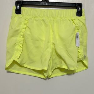 Girl's Neon Yellow Shorts